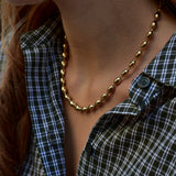 Collar RICE steel golden