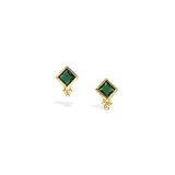 PENDIENTES GRACE GREEN GOLDEN