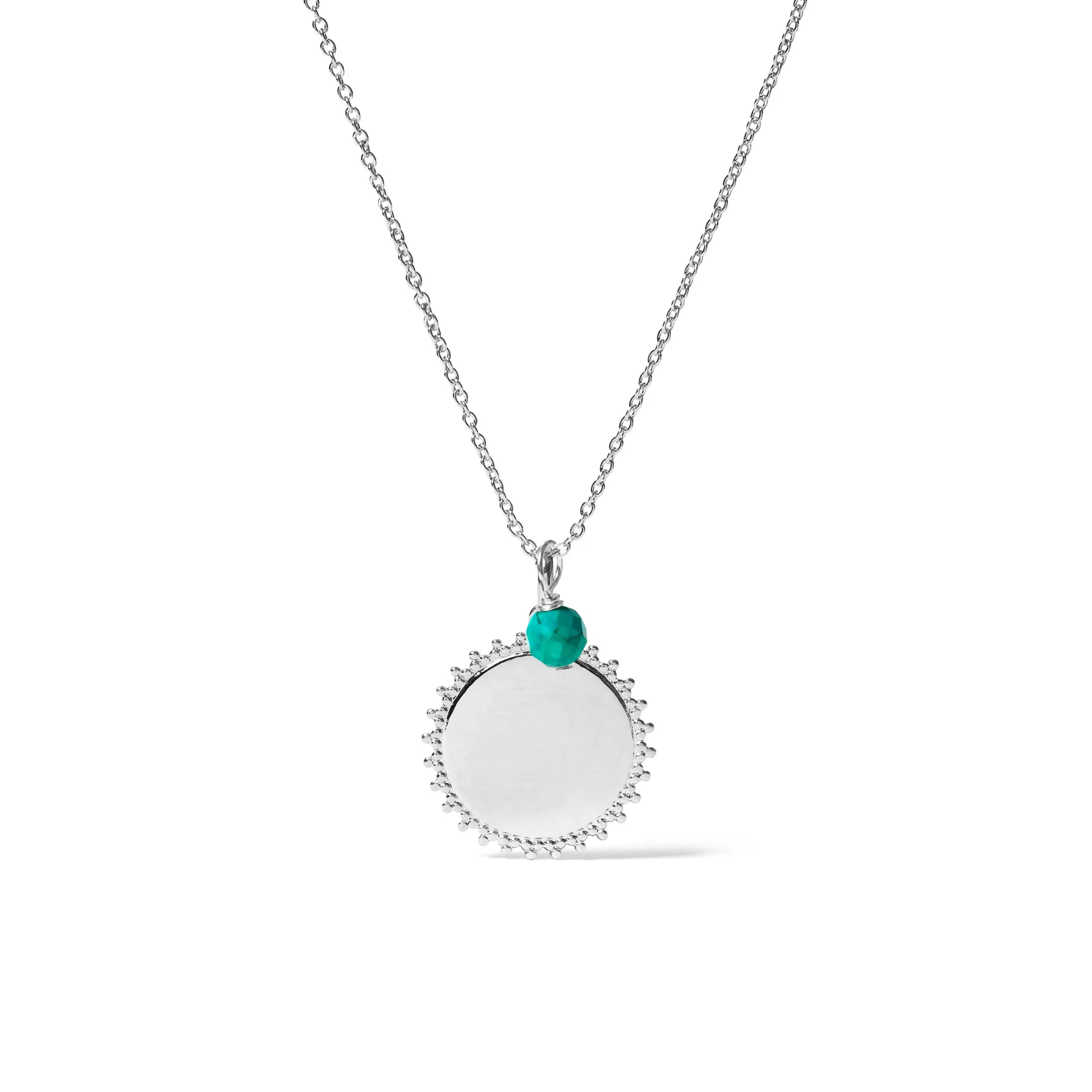 COLLAR ABRIL STONE SILVER