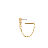 Piercing three long golden