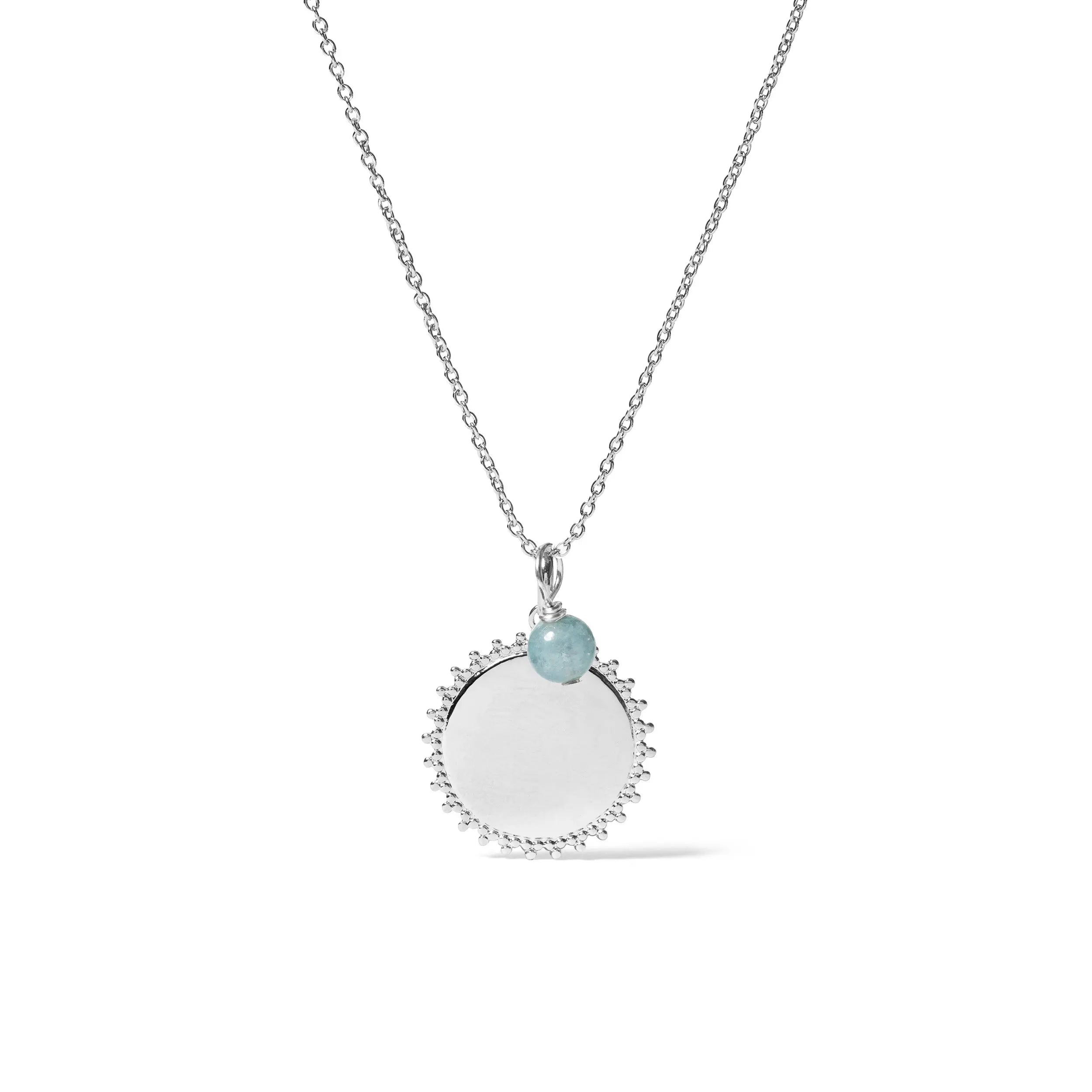 COLLAR ABRIL STONE SILVER