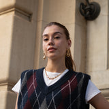 Collar brote steel golden