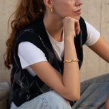 Brazalete ceres steel golden