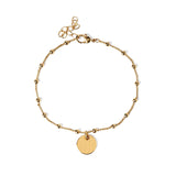 Pulsera perso bolitas golden