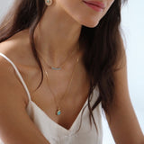 COLLAR TURQUESITA SILVER