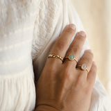 ANILLO CRIS AVENTURINA GOLDEN
