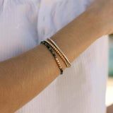 PULSERA ZOISITE GOLDEN