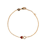 PULSERA COEUR ROUGE GOLDEN