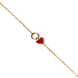 PULSERA COEUR ROUGE GOLDEN
