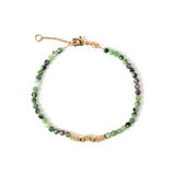 PULSERA ZOISITE GOLDEN