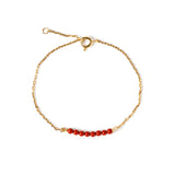 PULSERA NILA CORALINA GOLDEN
