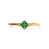 ANILLO GRACE GREEN GOLDEN