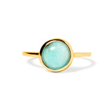 ANILLO AMAZONITA GOLDEN