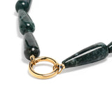 Gargantilla Aloise agata blue golden