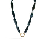 Gargantilla Aloise agata blue golden