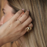 ANILLO ANOUCK BLACK GOLDEN