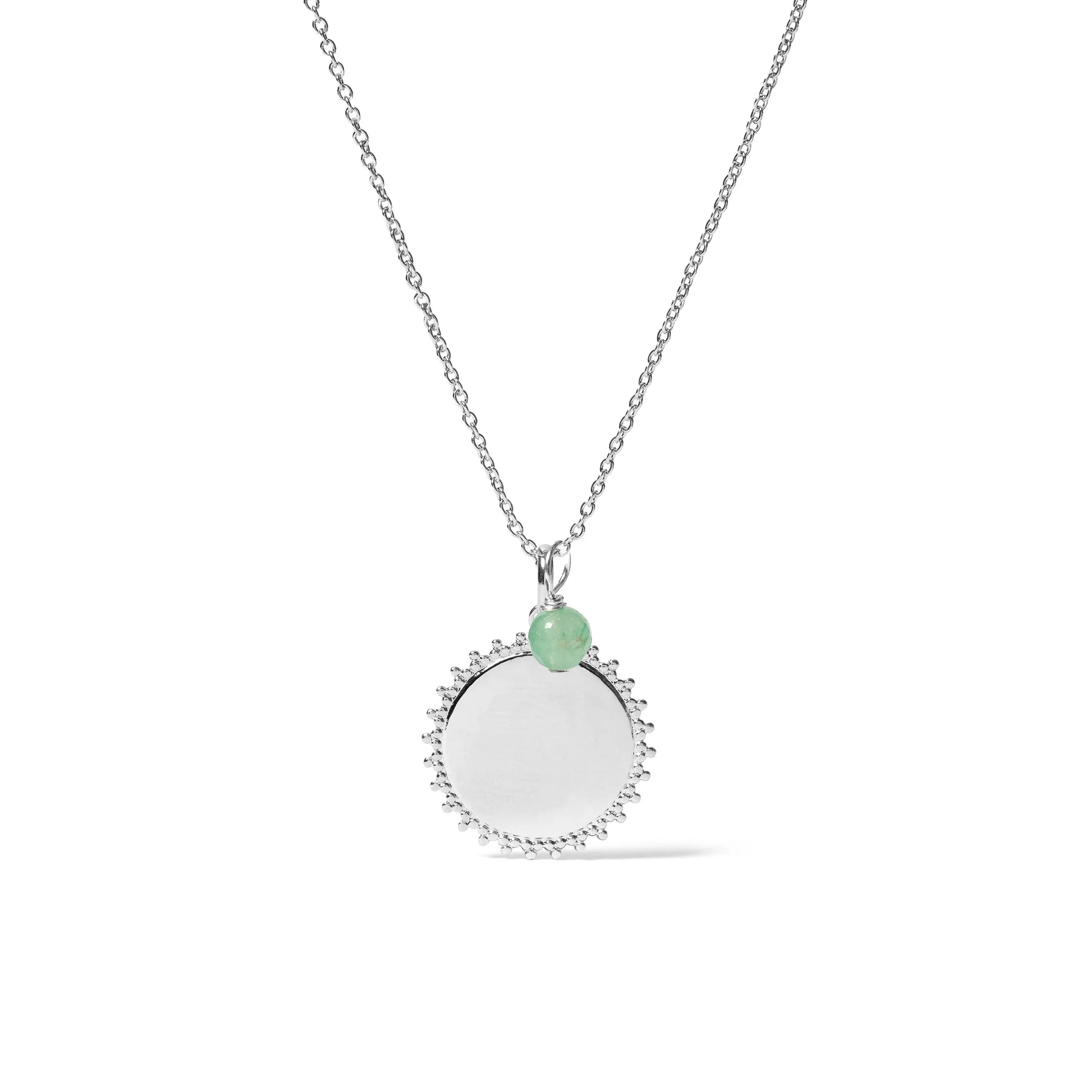 COLLAR ABRIL STONE SILVER