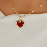 COLLAR NORA RED GOLDEN