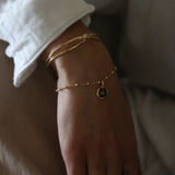 Pulsera perso bolitas golden