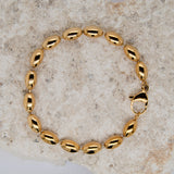 Pulsera Rice steel golden
