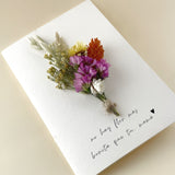 Pack mamá colgante perso stone + tarjeta flores preservadas