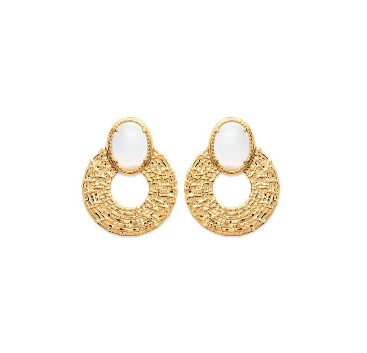 Pendientes Adri Golden chapada en oro