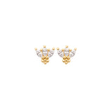 PENDIENTES CROWN GOLDEN